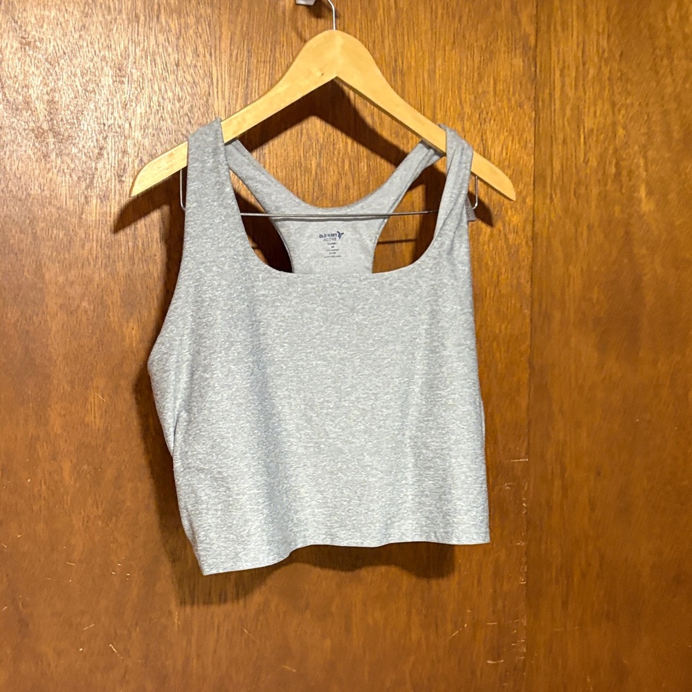 Old Navy Gray Crop Top